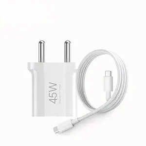 Xiaomi 45W GaN Charger, Type C Port with QC & PD Technology Compatible with MacBook Charging, iPhone, iPad, Xiaomi, Redmi, Mi, Samsung, Oneplus, Oppo, Vivo Phones (with Cable)