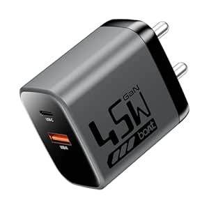 boAt 45W GaN Charger USB Type C, Ultra-fast