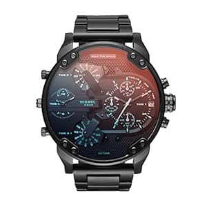Diesel Analog Stainless Steel Black Dial and Band (Big dial) Men's Watch-DZ7395