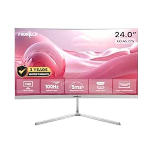 Off : FRONTECH Ultima Series 24 Inch Curved LED Monitor,