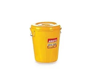Aristo Plastic Storage Bucket 32 L,Yellow (1 Piece), (39(D) x 44)