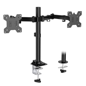 WALI Dual Monitor Desk Mount, Stand for 2 Up to 27inch,..