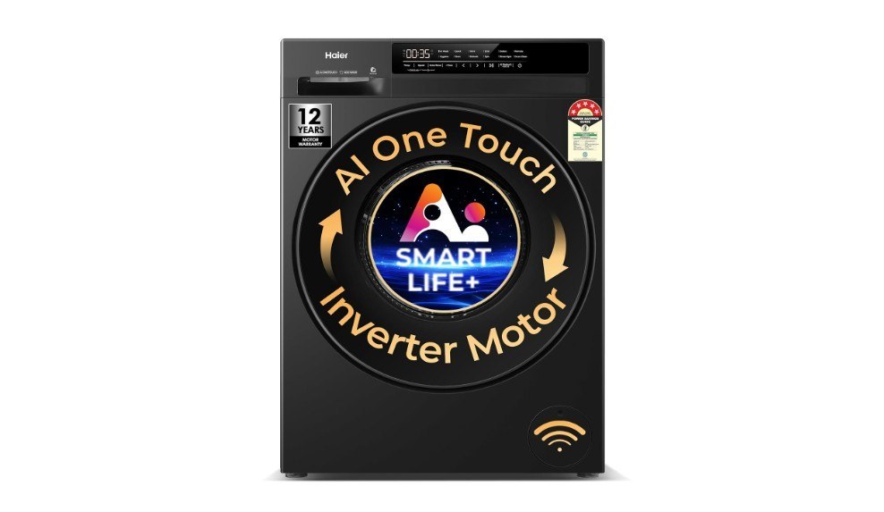 Haier 7 Kg AI One Touch, AI Smart Wash Fully Automatic Front Load Washing Machine