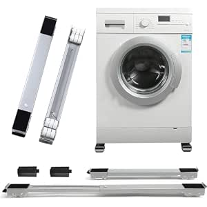 Adjustable Washing Machine Dolly, Extendable Appliance Roller Base