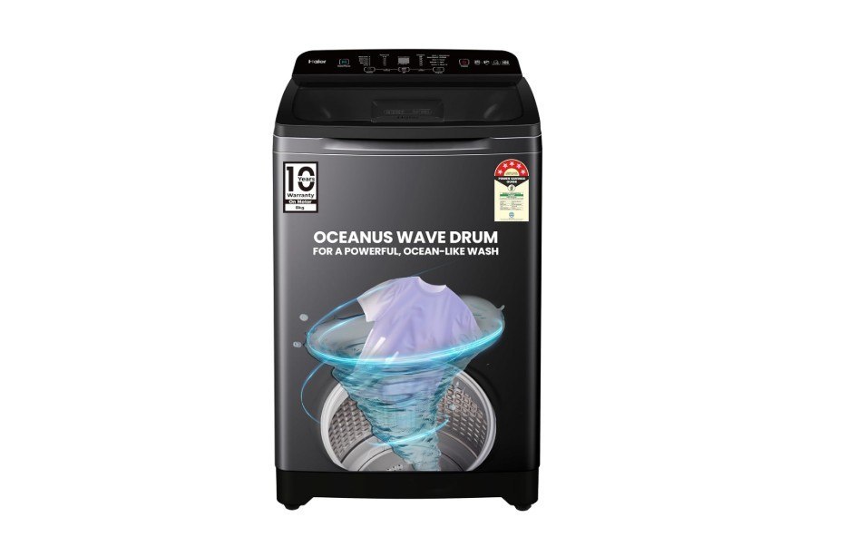 Haier 9 Kg Oceanus Wave Drum Top Load Washing Machine