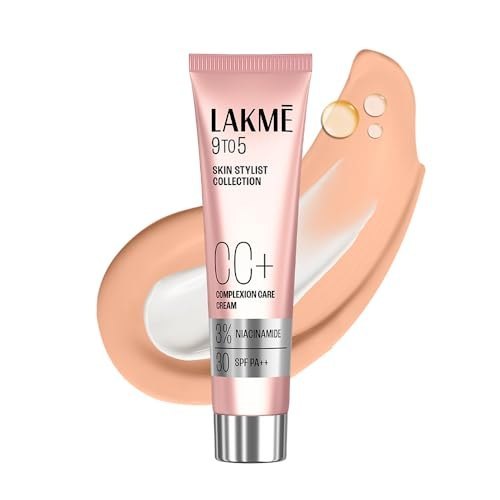 Lakme 9 to 5 CC Cream Beige with 3% Niacinamide Complex SPF3...