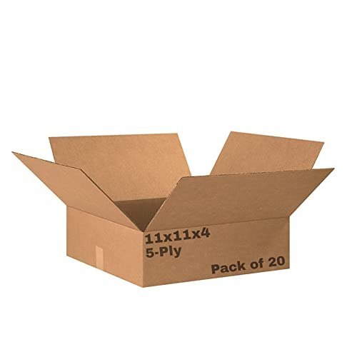 Porpoise 5-Ply 11x11x4 inch Corrugated Box Cardboard Packing...