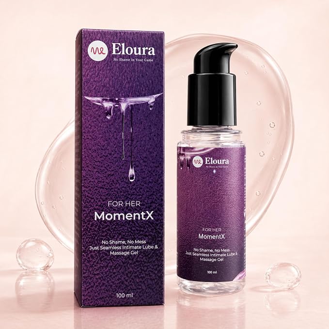 MomentX Water Based Lube for Women - 100ml | Fertility Friendly Lubricant Gel | pH Balanced, Non-Sticky & Stain Free | Silicone & Paraben-Free | Dermatologically Tested Lubricant Gel for women