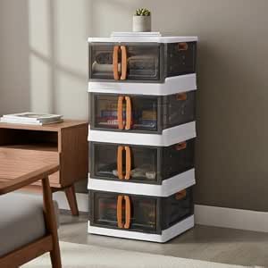 CELLO Foldable Plastic Cupboard for Storage | DIY Collapsible Wardrobe & Luggage Organizer | PP…