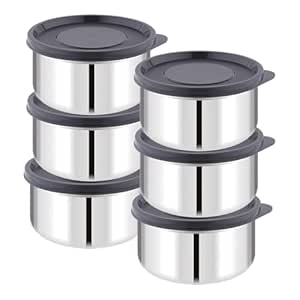 ATTRO Prime Stainless Steel Single Wall Storage Containers Airtight & Leak Proof Containers for…