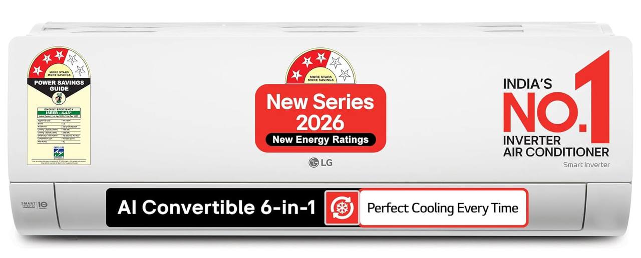 LG 1.5 Ton 3 Star, Smart Inverter Split AC (100% Copper Condenser