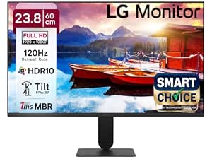 LG24U411A-BN Smartchoice 60 cm (24-inch) Full HD (1920 x 1080) IPS Monitor, 3-Side Virtually…