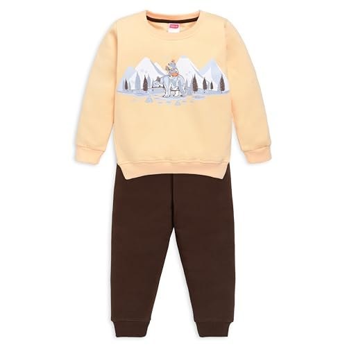 LuvLap Girls Sweatshirt & Pyjama Set