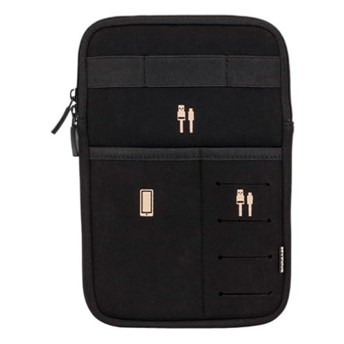 RIVACASE Antishock 5612 Travel Organizer Neoprene Fabric with a Symmetrical Pocket and Zip System Offers Maximum Capacity for Your Devices Accessories Cables Chargers powerbank fits 8 inches Tablets