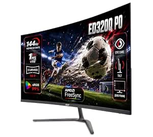 Acer Nitro ED320Q P0 31.5 Inch Curved Gaming