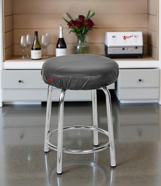 GOYALSON Durable Doctor Medical Stool for Office Home with Comfortable Cushion seat (Black, 1)