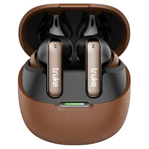 truke Mega 7 True Wireless Earbuds (Coffee Brown)