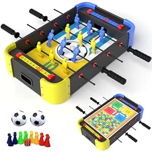 Lifelong Foosball Table Game with Ludo & Snakes & Ladders, 4 Players, 53 cm × 32 cm × 10.5 cm…