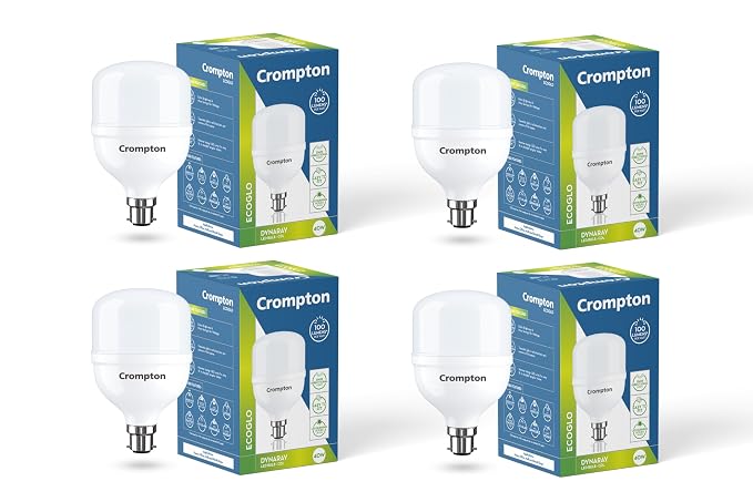 Crompton B22 LED Lamp (Cool Day Light, 40W) (Pack of 4)