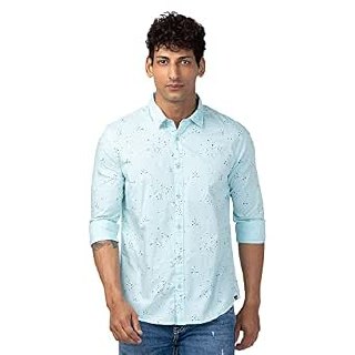 Spykar Men Regular Fit Full Sleeve Printed Shirts