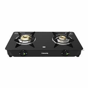 67% off : Butterfly Bleu Ray 2 Burner Glass Top Gas Stove