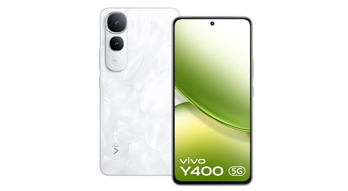 vivo Y400 5G (Pearl White, 8GB RAM, 128GB Storage)