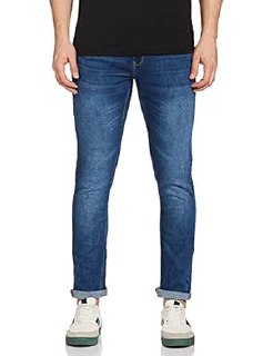 Spykar Men Super Skinny Fit Low-Rise Jeans Mid