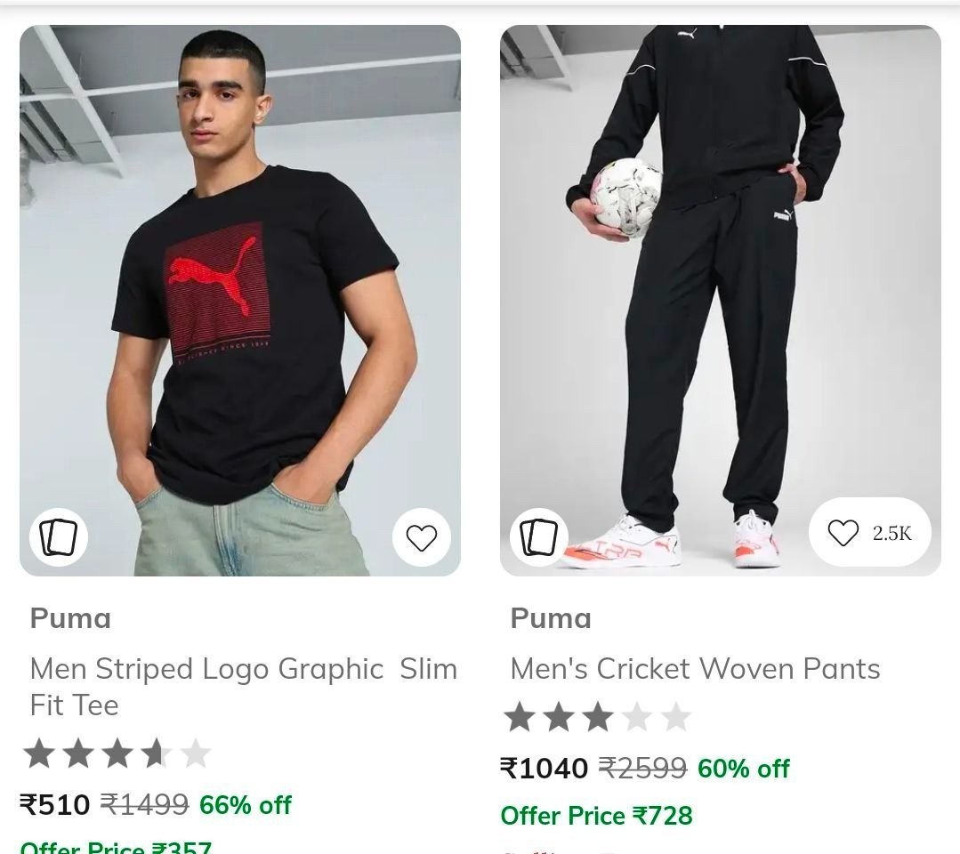 Ajio Loot : Upto 70% Off On Puma Clothing