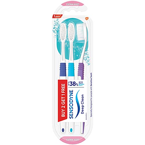 Sensodyne Deep Clean Toothbrush | Extra Soft Bristles Tooth ...
