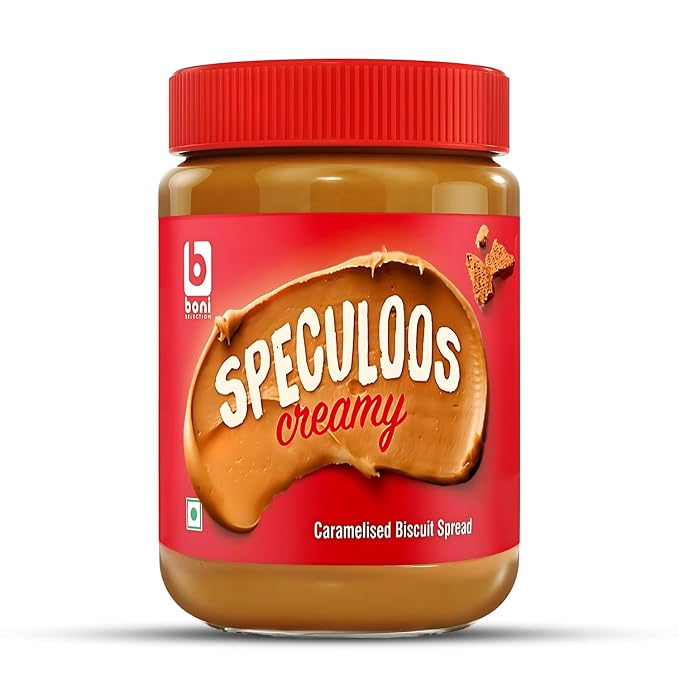 Boni Speculoos Creamy Biscuit Spread – 400g | Caramelised Biscuit Spread | Made in Belgium | Vegan | For Bread & Snacks (Pack of 1)