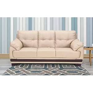 Royaloak Johor Malaysian Half Leather 3 Seater Sofa | Genuine Leather Body Touch | Tufting Design |…