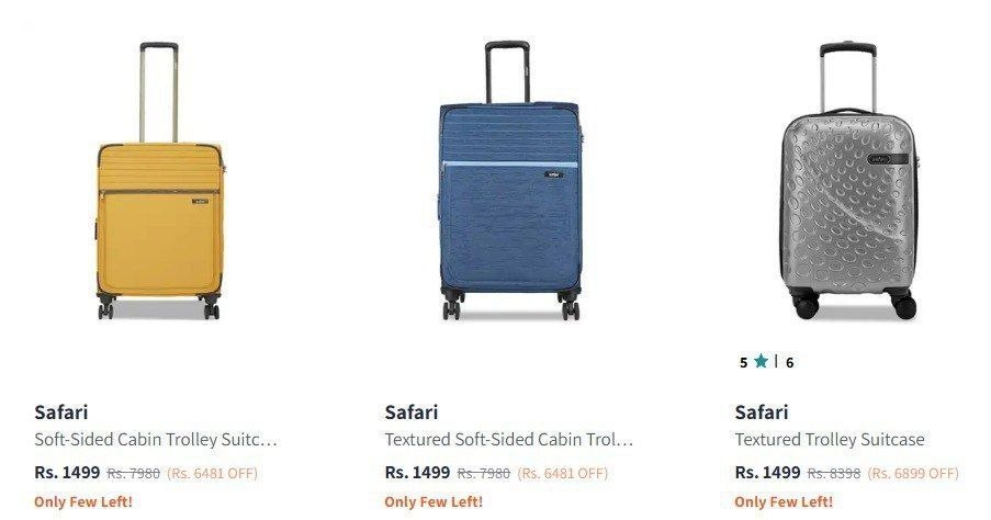 Myntra Loot : Min 75% Off On Branded Trolleys/Suitcases + Bank Offers