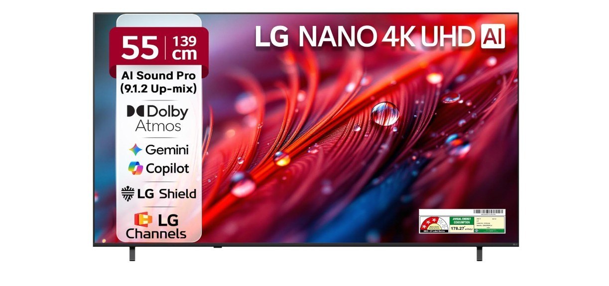 LG 139 cms (55 inches) NU87 AI Series Nano 4K Ultra HD LED TV