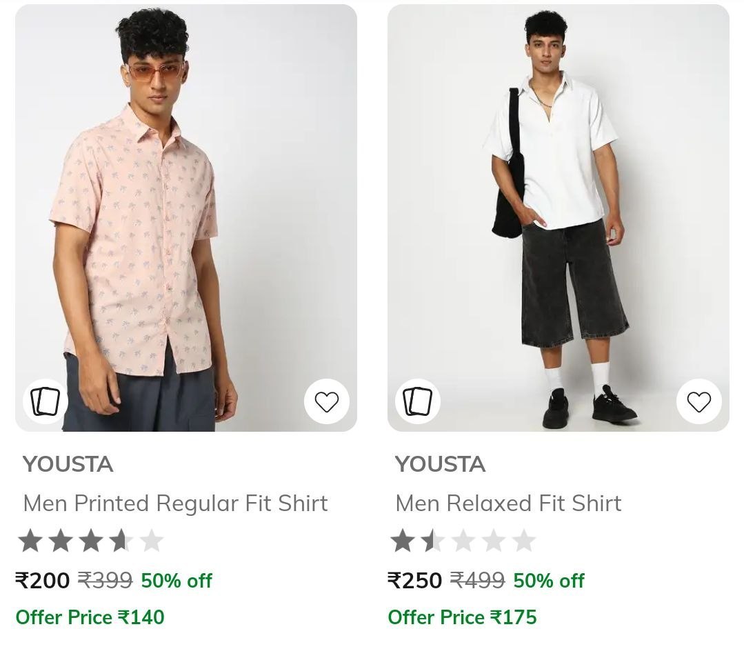 AJIO Loot : Clothing Starts ₹99