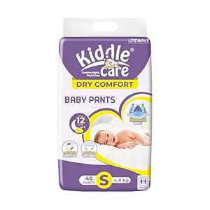 Dry Comfort Baby Diaper Pants | Small (S) | Pack of 1 | 40 Pieces | 4-8 Kg | Up...