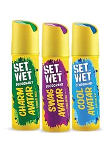 80% Off: Set Wet Body Spray (Pack of 3)