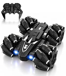 Lifelong Remote Control Drift Car Black | 4×4 Stunt with Rechargeable Battery | Double-Sided High…