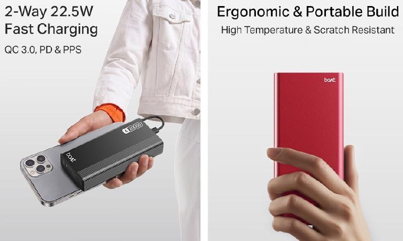 Looot🚀🚀boAt (2026 Launch) 20000 mAh 22.5W Fast Charging Power Bank 🔥