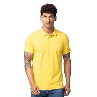 Spykar Polo Collar Half Sleeves Blended T-Shirt Men