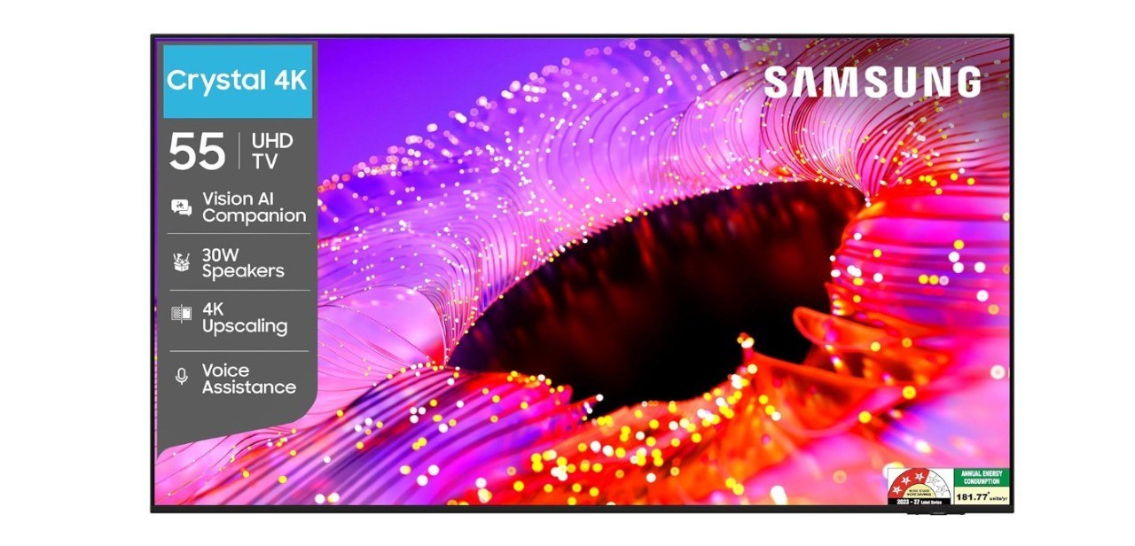 Samsung 55 inches Crystal UHD 4K Samsung Vision AI Smart TV