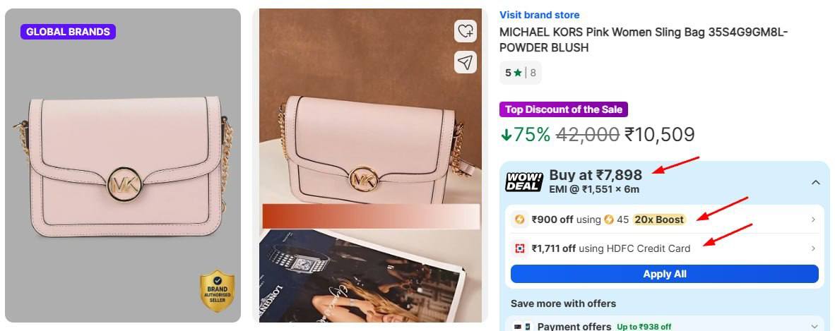 MICHAEL KORS BAGS FLAT 81% OFF [MANY OPTIONS]