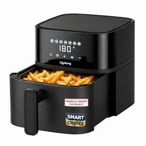 Lifelong Smartchoice 4.2L Digital Air Fryer |7 Preset Menus| Removable Handle, Food-Grade…