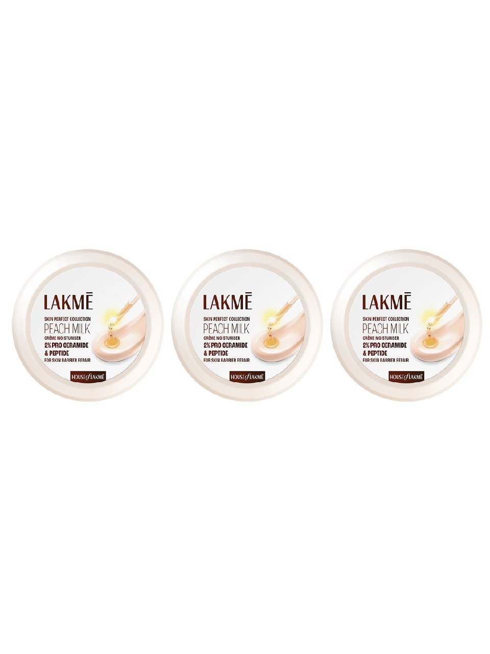 Myntra | Lakme Set of 3 Peach Milk Soft Vit E Creme - 300 g each