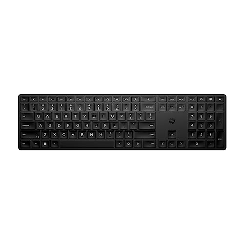 HP 450 Programmable Wireless, Full Size; 3-Zone Layout Keyboard, 2.4 GHz Wireless Connection