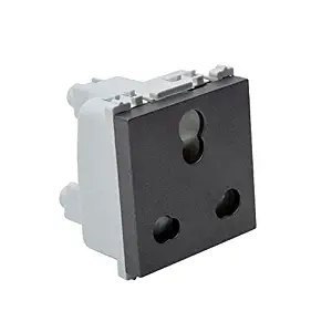 Wipro Northwest Nowa 6/16A 3 Pin - Power Socket, Matt Black (pack of 10)