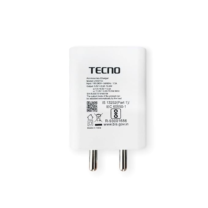 Tecno | USB-C | 33W Power Adapter