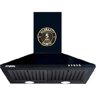Amplesta EcoFlow 60 cm 1150 m3/hr Pyramid Kitchen Chimney with Elegant Look, Baffle Filter, Push…