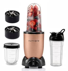 NutriPro Juicer Mixer Grinder - Smoothie Maker - 500 Watts (3 Jars & 2 Blades, G...