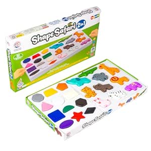 RATNA'S Shape Safari 2in1 Fun & Learning Different Geometrical & Animal Shapes Toy for Kids 3+ Years