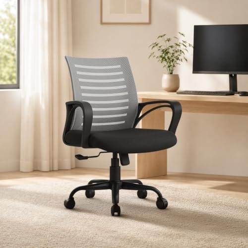 Mid-Back Ergonomic Office Chair at ₹3,498